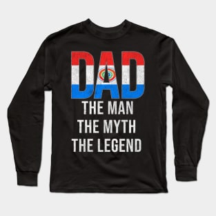 Paraguayan Dad The Man The Myth The Legend - Gift for Paraguayan Dad With Roots From Paraguayan Long Sleeve T-Shirt